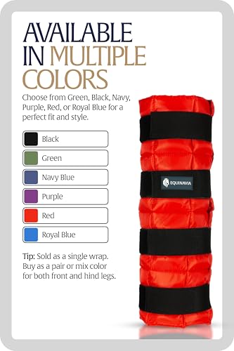 Equinavia Cool Relief Therapy Equine Ice Boots for Horses-Gel Cooling Wraps - color: Red