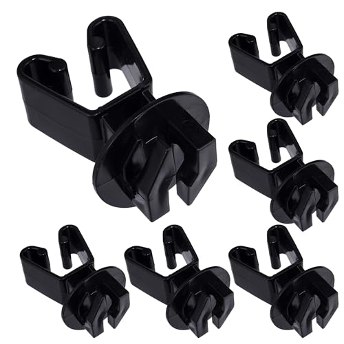 U Post Insulators for Electric Farm Fence Wire, Black, 25 - size: 25