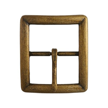 Tandy Leather Seaton Center Bar Buckle - Reliable Strap Buckle for Leather Belt Making Leather Craft Projects - Sturdy Metal Hardware for Belts, Guitar Straps, Bags - 1-1/2"