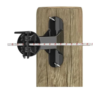 Gallagher 5" Heavy-Duty Wood Post Pinlock Offset Insulator for Electric Fence | 20 Pack | Wide Jaw Fits EquiFence and Braided Polywire