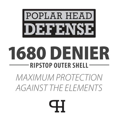 Jeffers Poplar Head Defense 1680 Denier Turnout Blanket with Extended Neck Design, Plymouth Brown 75"- 240g Polyfill, Waterproof, Breathable Horse Blanket, Ideal Protection for Winter, Medium Weight - size: 75 in