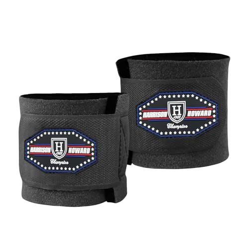 Harrison Howard Durable Shock-Absorbent Breathable Impact Protection Pastern Wraps for Horse Sold in Pairs Black - color: Black
