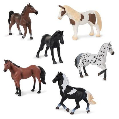 Terra by Battat Horse Set, Realistic Horse Figurines Collection, Animals - style: Horse Set 4