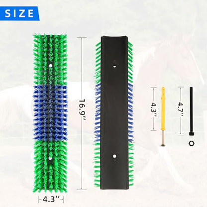 Livestock Scratch Brush for Cattle, Horses, Goats, Cow, Durable Scratching Brush, Massage Grooming Tool Kit