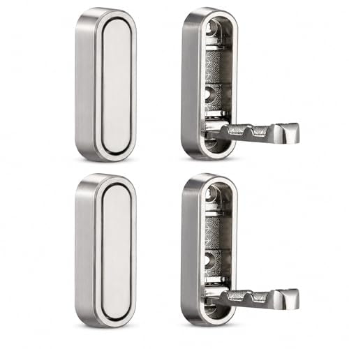 Foldable Wall Hooks, 4 Pack Silver Heavy Duty Coat Hooks, Screw Mounted - color: Silver, size: 4 Pack