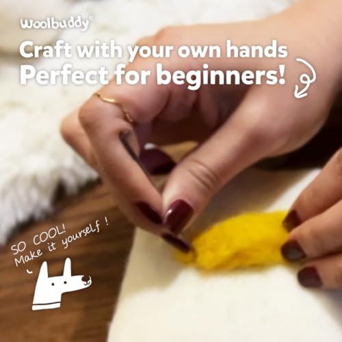 Woolbuddy Needle Felting Starter Kit (Puppy) for Beginner & Adult with Tool - color: Puppy