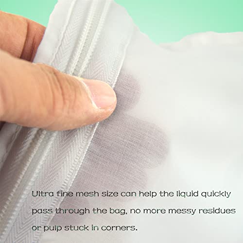 WMKGG Ultra Fine Mesh Strainer Bags, Reusable Filter Bags - size: Large Size