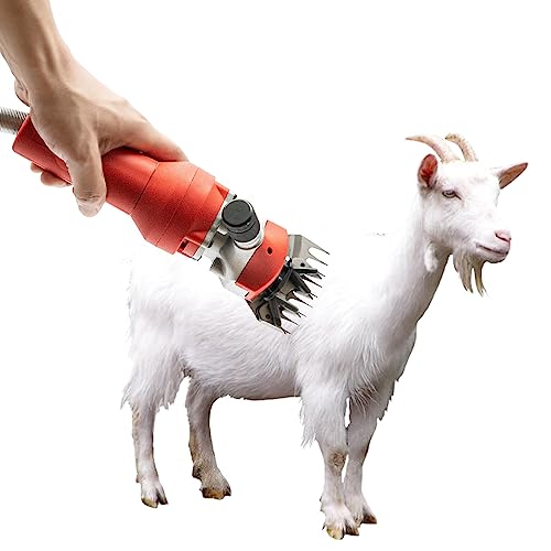 1200W Electric Sheep Shears, 2800R/Min Farm Livestock Shearing Machine Animals Grooming Haircut Trimmer Soft Shaft Wool Scissors Adjustable Tightness for Sheep Alpacas Goats, Farm Livestock - style: 1200W Shear