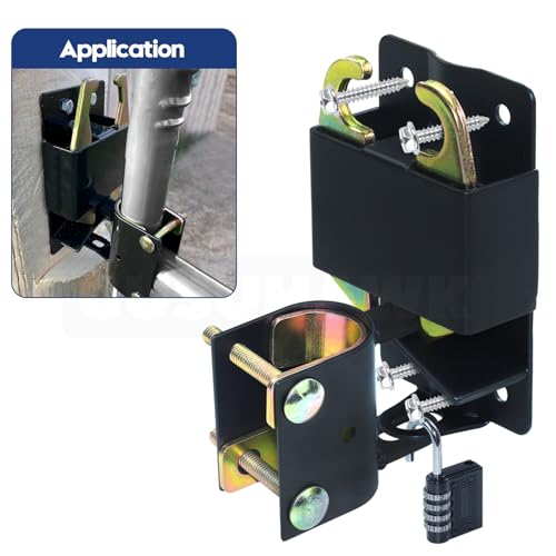 Mini Farm Gate Latch for Metal Gates with 1-1/4" to 1-1/2" Tubes - color: 1x S16100700(Small Size Version 3"x 5")