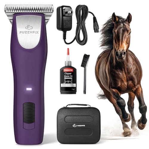 Professional Horse Clippers Cordless Detachable Wide Blade 2 Speed