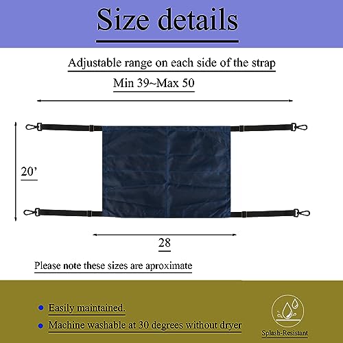 Horse Stall Guard with Swivel Snap Hook,Horse Stall Aisle Guard Fence with Ajustable Straps Strong Metal Push Gate Clip Equestrian Products - color: Blue