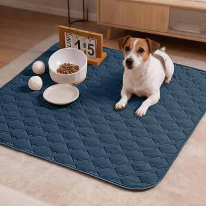 gogobunny Waterproof Armchair Covers for Pets, Anti Hair and Easy Care - color: Dark Blue/Light Blue, size: 30x30 Inch (Pack of 1)