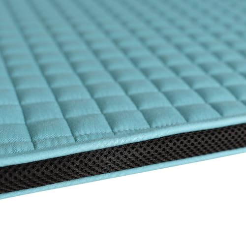 WeatherBeeta Prime Air-Tec Jump Shaped Saddle Pad - color: Light Aqua, size: Large