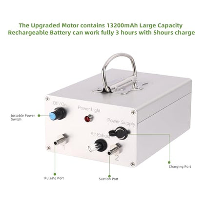 Rechargeable Battery 3L Goat Milking Machine, Portable & Ajustable Pulsation Milker