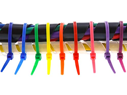 Secure 4 Inch Red 18 lb Miniature Nylon Cable Tie - 100 Pack - color: Red, size: 4 Inch