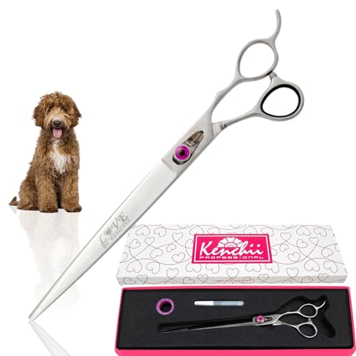 Kenchii Love Dog Grooming Shears, 9in Straight - size: 9.0" Straight