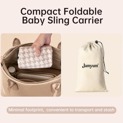 Baby Sling Carrier,Adjustable Baby Carrier for 10-35 lbs(Houndstooth)