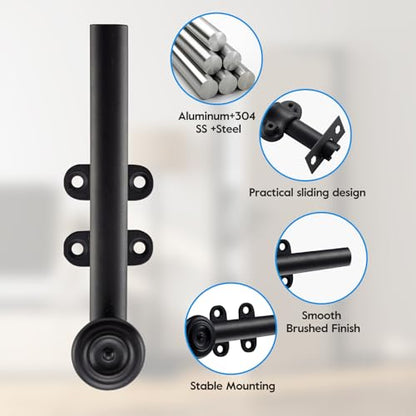 HOME MASTER HARDWARE 6 Inch Dutch Door Bolt and Latch, 1 Pack Oil Rubbed Bronze Slide Bolt Lock for Interior Dutch Doors, Barn Doors, Wooden Fence, Patio Doors