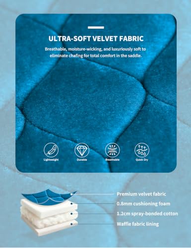 Harrison Howard Close Contact Horse Saddle Pad for Jumping, w/Velvet Hue - color: Star Command Blue
