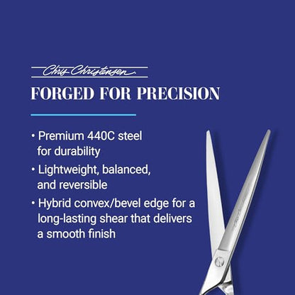 Chris Christensen Classic Series Grooming Shears, 8 in Straight Shear, Groom Like a Professional, Any Skill Level, Made From 440C Japanese Steel - size: 8 inch Straight