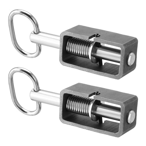 5/8" Weld-On Spring Latch Assembly, Trailer Gate Latch with Plain Tube - size: Pack of 2