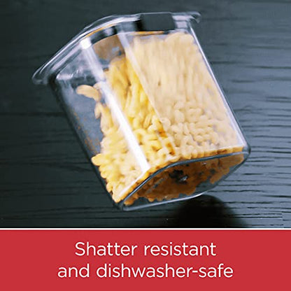 Rubbermaid Brilliance Pantry Food Storage Container Set, BPA-Free, Airtight & Leak-Proof, Clear, 8-Piece, Dishwasher Safe - size: Assorted Sizes (8-Piece, Small)