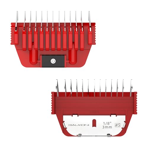 Stainless Steel A5 Wide Guide Comb – Metal Attachment for A5 Wide Blades, Compatible with Wahl KM, Andis, Oster, Heiniger – Smooth & Durable Grooming Guard (3mm / 1/8”) - size: 3mm - 1/8"