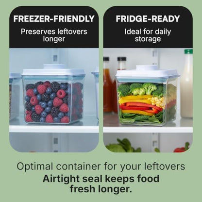 Bop Top Airtight Food Storage Containers | Pop-Top Lid | 7 Cups / 57 Oz | kitchen canister set, for flour, sugar, snacks, pasta, baking - color: Single: 57 oz