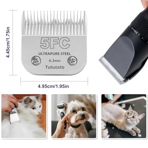 5FC Clipper Blade Compatible with Andis, Wahl and Oster Dog Clippers - color: 5FC