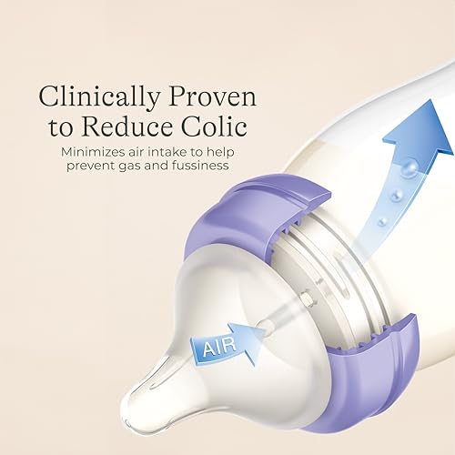 Lansinoh Anti-Colic Baby Bottles, 8 Ounce, 3 Count - size: 1 Count (Pack of 3), style: 8 Ounce