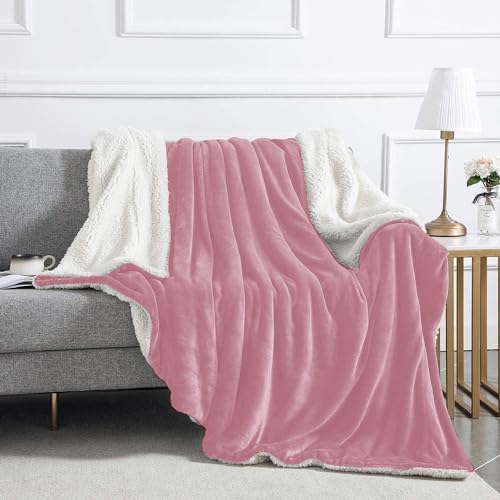 IR Imperial Rooms 9 Pack Bulk Queen Sherpa Blankets 90x90 Baby Pink - color: Baby Pink, size: Full/Queen (Pack of 9)