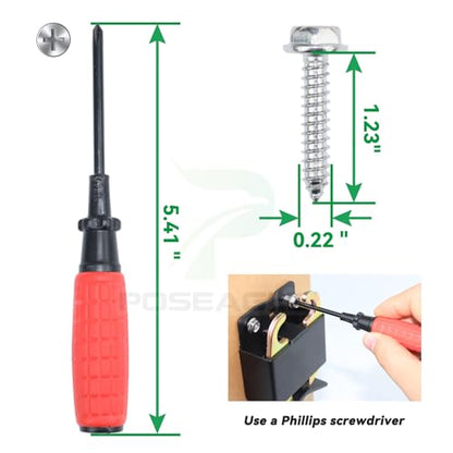 [Upgraded] 5 inch Black S16100700 Two Way Lockable Gate Latch - size: A6 1xLockable Gate Latch