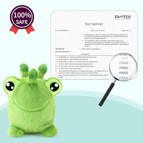 INPANY Bouncy Horse, Kids Frog Hopper Toys with Ultra Thick Plush, Gift Toy - color: Green Frog