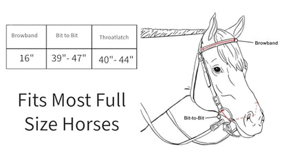 Tahoe Tack Overlay Printed Nylon Western Browband Headstall with Matching Split Reins 1 Year Warranty - color: Aztec, size: Cob