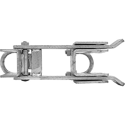 Strong Arm Commercial Double Gate Latch - Galvanized - Fits 1-5/8" to 2" Frames, Securely Closes Two Gates Without Drop Rod - 1 Latch - color: GALVANIZED, size: COMMERCIAL