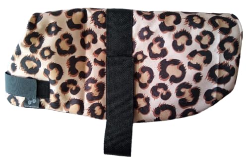 Insulated Kid Coats for Newborn Goats 14" - Leopard