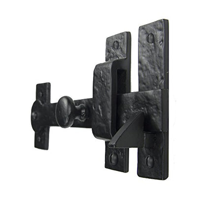 Iron Valley - 7.5" Gate Drop Bar w/Knob (Lever Latch) - Solid Cast Iron