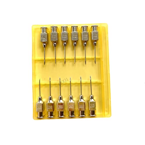 Veterinary Needles, Cattle Needle Poultry Injection Needles 12 Sticks,Suitable for Pigeons, Chickens, Ducks, Geese, Pigs, Sheep, Horses (9X15 20G) - color: 9X15 20G