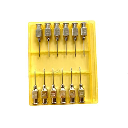 Veterinary Needles, Cattle Needle Poultry Injection Needles 12 Sticks,Suitable for Pigeons, Chickens, Ducks, Geese, Pigs, Sheep, Horses (9X15 20G) - color: 9X15 20G