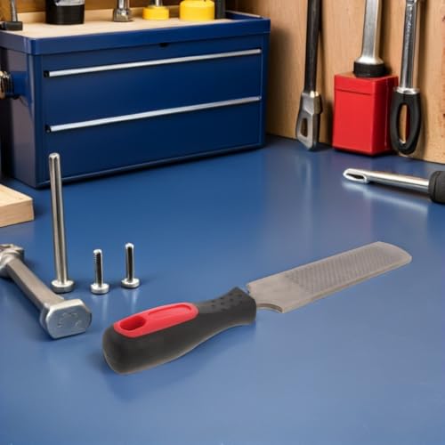 Hoof Rasp File Carbon Steel Farrier Rasp with Coarse and Fine Sides Non Slip Handle Hoof Maintenance Tool for Horse Goat Cow Donkey Trimming