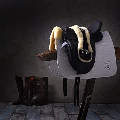 Werner Christ Horse Moon Girth Special Anatomical Concave, Made of Real Sheepskin in Black Anthracite Size 70cm - color: Black Anthracite, size: 70cm