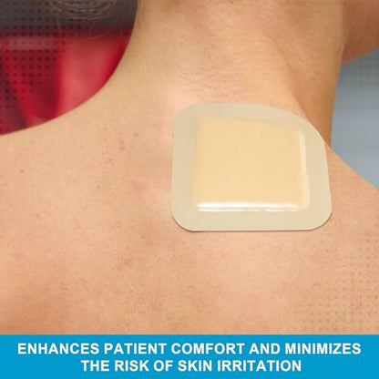 Medvance Waterproof Adhesive Bordered Foam Dressing, 6"x6", Box of 10 | Individually Wrapped - Highly Absorbent Bandages - Semi-Permeable Foam Wound Dressing Pads - size: 6"x6" 10 Pack