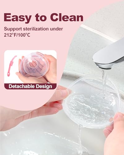 Oiomniv Breast Milk Collector, 2PCS Milk Collectors for Breastfeeding | Reusable Breast Shells, Silicone Breastmilk Collection Nursing Cup BPA Free Milk Saver, with 20 PCS Breastmilk Storage Bags