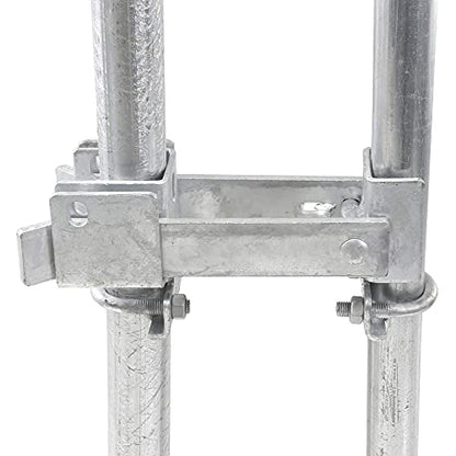 Chain Link Fence Commercial Double Gate Latch 1-5/8" or 2" Frame | Strong Arm Double Gate Latch for Swing Gates