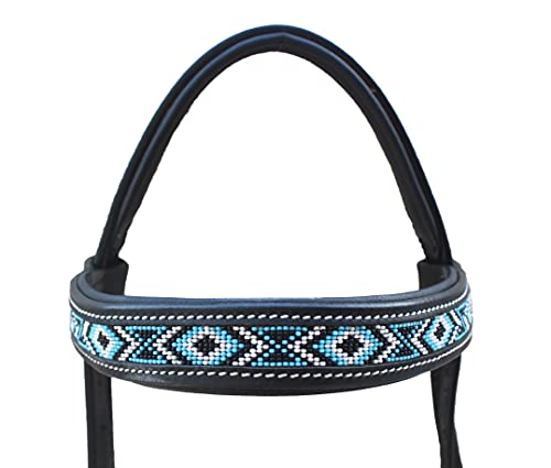 Horse Western English Leather Bitless Sidepull Bridle w/ Split Reins 77RS11 - color: Black