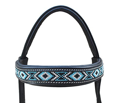 Horse Western English Leather Bitless Sidepull Bridle w/ Split Reins 77RS11 - color: Black