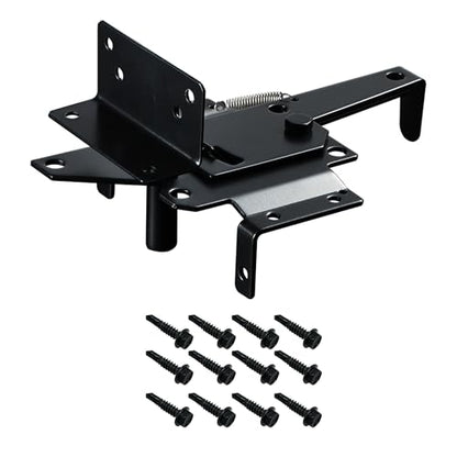 skysen Carbon Steel Vinyl Wood Fence Post Mount Gate Latch(2066-cs-p)