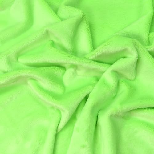 Surf turtle Lime Green Super Soft Minky Fabric by The Yard, 36"x60" - color: Lime Green