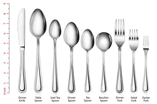 New Star Foodservice Bead Pattern 18/0 Stainless Steel Dinner Fork, 7.7-Inch, Set of 12, Commercial Grade - size: Dinner Fork (7.7-Inch)
