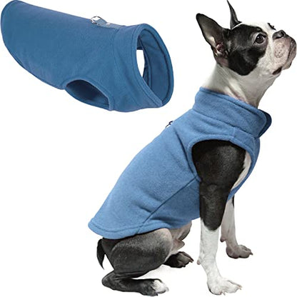 Gooby Fleece Vest Dog Sweater, Blue, Small - color: Blue, size: Small (Around 6-lb)